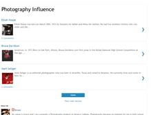 Tablet Screenshot of photographyinfluences.blogspot.com