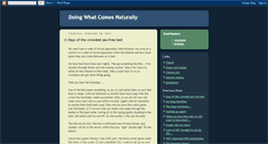 Desktop Screenshot of comingnaturally.blogspot.com