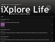 Tablet Screenshot of ixplorelife.blogspot.com