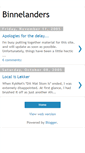 Mobile Screenshot of binnelanders.blogspot.com