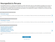 Tablet Screenshot of neuropediatriaperu.blogspot.com