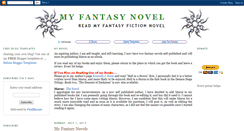 Desktop Screenshot of my-fantasy-novel.blogspot.com
