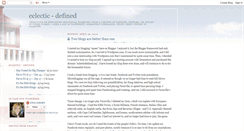 Desktop Screenshot of eclecticdefined.blogspot.com