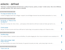 Tablet Screenshot of eclecticdefined.blogspot.com