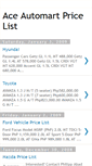 Mobile Screenshot of aceautomart-pricelist.blogspot.com