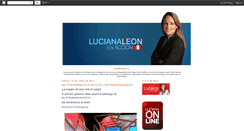 Desktop Screenshot of lucianaleonenaccion.blogspot.com