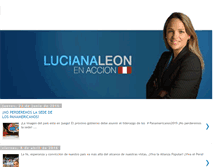 Tablet Screenshot of lucianaleonenaccion.blogspot.com