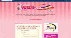 Desktop Screenshot of futsalputeri.blogspot.com
