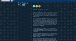 Desktop Screenshot of free-fonts-free-css.blogspot.com