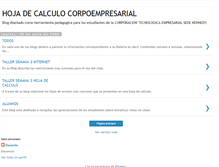 Tablet Screenshot of hojadecalculocorpoempresarial.blogspot.com