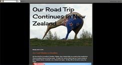 Desktop Screenshot of ournzroadtrip.blogspot.com