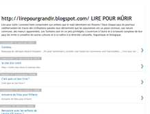 Tablet Screenshot of lirepourgrandir.blogspot.com