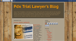 Desktop Screenshot of pdxtriallawyer.blogspot.com