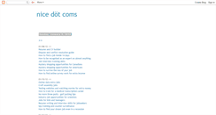 Desktop Screenshot of nicedotcoms.blogspot.com