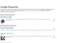 Tablet Screenshot of collegepreparation.blogspot.com