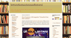 Desktop Screenshot of letturefantascienzaedintorni.blogspot.com