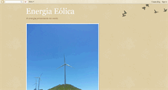 Desktop Screenshot of energiaeolica2e.blogspot.com