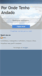 Mobile Screenshot of porondetenhoandado.blogspot.com