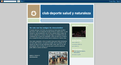 Desktop Screenshot of deportesaludynaturaleza.blogspot.com