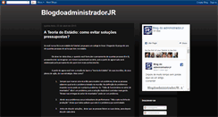 Desktop Screenshot of blogdoadministradorjr.blogspot.com