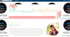 Desktop Screenshot of bilingualscrapbook.blogspot.com