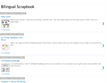 Tablet Screenshot of bilingualscrapbook.blogspot.com