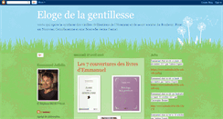 Desktop Screenshot of gentillesse.blogspot.com