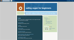 Desktop Screenshot of eatingveganforbeginners.blogspot.com