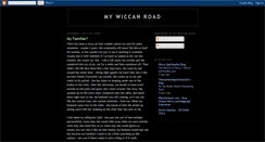 Desktop Screenshot of mywiccanroad.blogspot.com