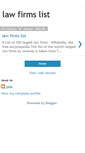 Mobile Screenshot of law-3firms-3list.blogspot.com