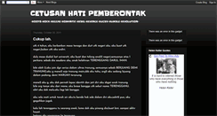 Desktop Screenshot of cetusanhatipemberontak.blogspot.com
