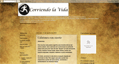 Desktop Screenshot of corriendolasvidas.blogspot.com
