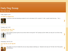 Tablet Screenshot of dailydogscoop.blogspot.com