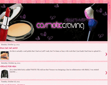 Tablet Screenshot of cosmeticcraving.blogspot.com