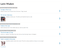 Tablet Screenshot of latinwisdom.blogspot.com
