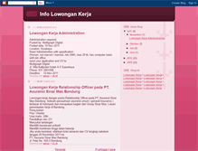 Tablet Screenshot of lowongankerjamu10.blogspot.com