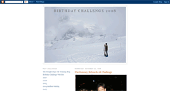 Desktop Screenshot of birthdaychallenge2008.blogspot.com