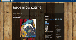 Desktop Screenshot of madeinswaziland.blogspot.com