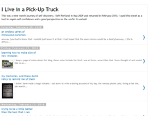 Tablet Screenshot of iliveinapickuptruck.blogspot.com