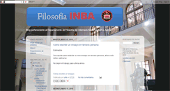 Desktop Screenshot of filosofiainba.blogspot.com