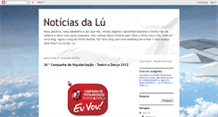 Desktop Screenshot of noticiasdalu.blogspot.com