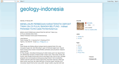 Desktop Screenshot of geology-indonesia.blogspot.com