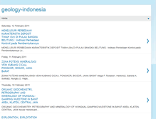 Tablet Screenshot of geology-indonesia.blogspot.com