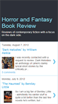 Mobile Screenshot of horrorandfantasybookreview.blogspot.com