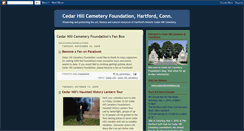 Desktop Screenshot of cedarhillcemeteryfoundation.blogspot.com
