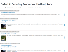 Tablet Screenshot of cedarhillcemeteryfoundation.blogspot.com