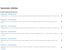Tablet Screenshot of hanuman-chalisa-mp3-download-lyrics.blogspot.com