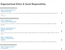 Tablet Screenshot of organizationalethicscsr.blogspot.com