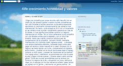 Desktop Screenshot of 4lifecrecimientohonestidadyvalores.blogspot.com