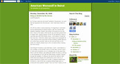 Desktop Screenshot of americanwerewolfinbeirut.blogspot.com